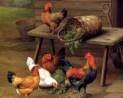 埃德加亨特 - Poultry In A Barnyard